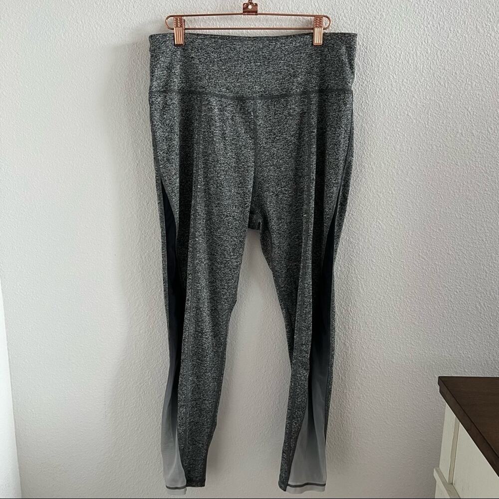 C&C California Gray Active Legging Pants Mesh Sides XL